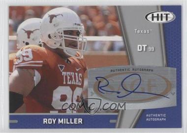 2009 SAGE Hit - Autographs - Silver #A36 - Roy Miller