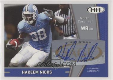 2009 SAGE Hit - Autographs - Silver #A88 - Hakeem Nicks