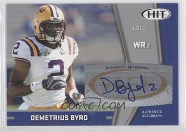 2009 SAGE Hit - Autographs - Silver #A98 - Demetrius Byrd