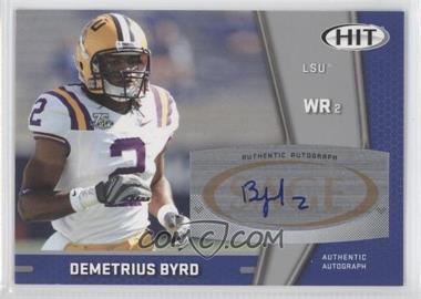 2009 SAGE Hit - Autographs - Silver #A98 - Demetrius Byrd