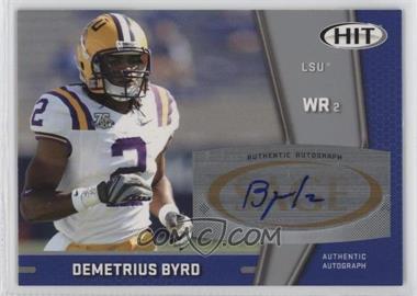 2009 SAGE Hit - Autographs - Silver #A98 - Demetrius Byrd