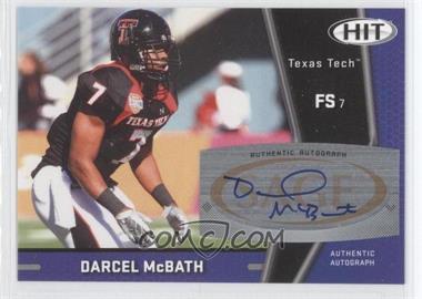 2009 SAGE Hit - Autographs #A107 - Darcel McBath