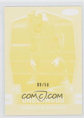 2009 SAGE Hit - [Base] - Make Ready Yellow #MR-44 - Brandon Underwood /50