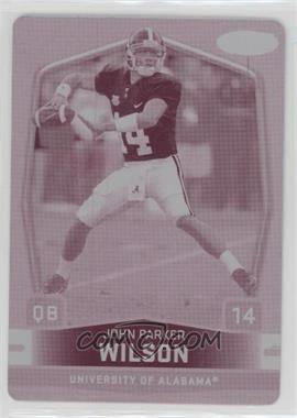 2009 SAGE Hit - [Base] - Printing Plate Magenta #67 - John Parker Wilson /1