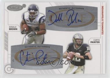 2009 SAGE Squared - Dual Autographs #SA-37 - Donald Brown, Curtis Painter