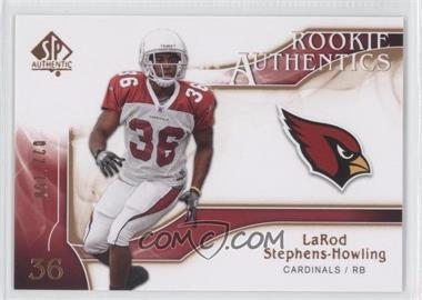 2009 SP Authentic - [Base] - Copper #203 - Rookie Authentics - LaRod Stephens-Howling /150