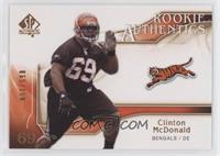 Rookie Authentics - Clinton McDonald #/150