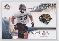 Rookie Authentics - Eben Britton #/150