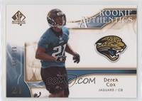 Rookie Authentics - Derek Cox #/150