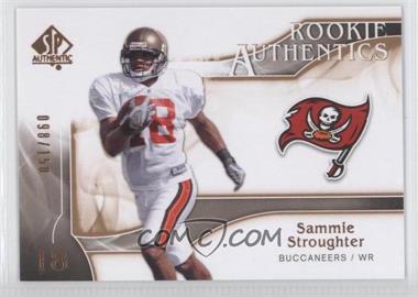 2009 SP Authentic - [Base] - Copper #296 - Rookie Authentics - Sammie Stroughter /150