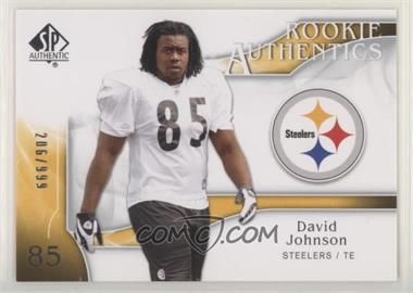 2009 SP Authentic - [Base] - Copper #299 - Rookie Authentics - David Johnson /150