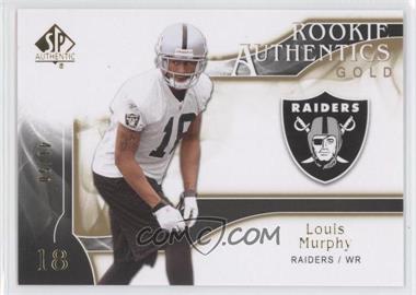 2009 SP Authentic - [Base] - Gold #249 - Rookie Authentics - Louis Murphy /50