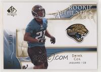 Rookie Authentics - Derek Cox #/50