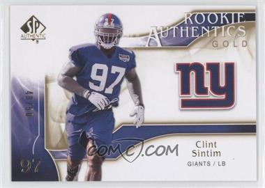 2009 SP Authentic - [Base] - Gold #273 - Rookie Authentics - Clint Sintim /50