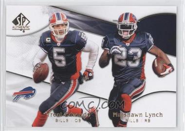 2009 SP Authentic - [Base] #136 - Marshawn Lynch, Trent Edwards