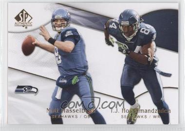 2009 SP Authentic - [Base] #142 - Matt Hasselbeck, T.J. Houshmandzadeh