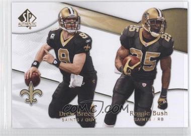 2009 SP Authentic - [Base] #160 - Drew Brees, Reggie Bush