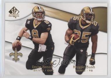 2009 SP Authentic - [Base] #160 - Drew Brees, Reggie Bush