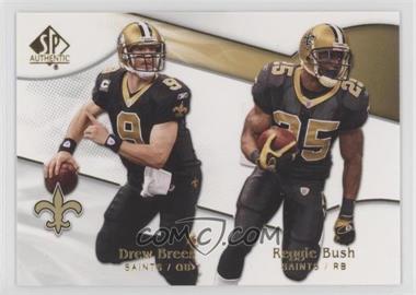 2009 SP Authentic - [Base] #160 - Drew Brees, Reggie Bush