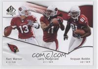 Larry Fitzgerald, Kurt Warner, Anquan Boldin