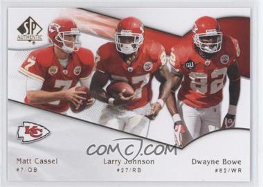 2009 SP Authentic - [Base] #179 - Matt Cassel, Larry Johnson, Dwayne Bowe