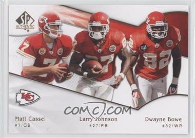 2009 SP Authentic - [Base] #179 - Matt Cassel, Larry Johnson, Dwayne Bowe