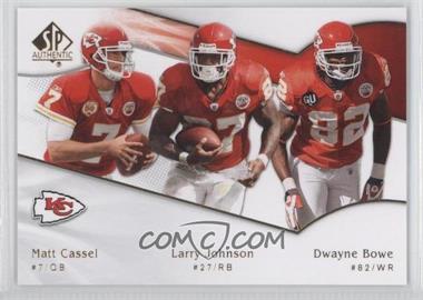 2009 SP Authentic - [Base] #179 - Matt Cassel, Larry Johnson, Dwayne Bowe