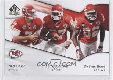 2009 SP Authentic - [Base] #179 - Matt Cassel, Larry Johnson, Dwayne Bowe