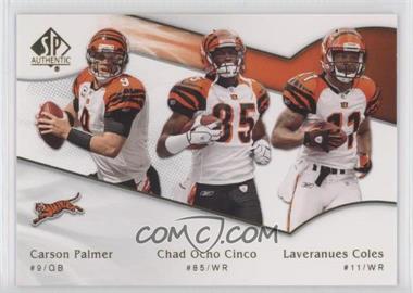 2009 SP Authentic - [Base] #189 - Chad Johnson, Carson Palmer, Laveranues Coles