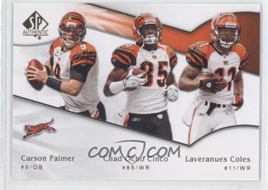 2009 SP Authentic - [Base] #189 - Chad Johnson, Carson Palmer, Laveranues Coles