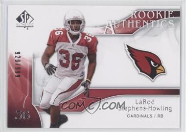 2009 SP Authentic - [Base] #203 - Rookie Authentics - LaRod Stephens-Howling /999