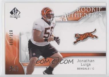 2009 SP Authentic - [Base] #221 - Rookie Authentics - Jonathan Luigs /999