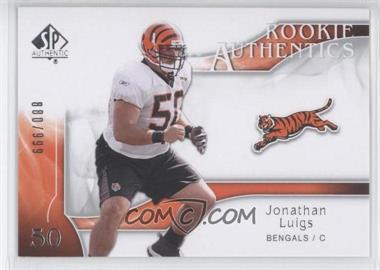 2009 SP Authentic - [Base] #221 - Rookie Authentics - Jonathan Luigs /999