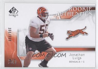 2009 SP Authentic - [Base] #221 - Rookie Authentics - Jonathan Luigs /999