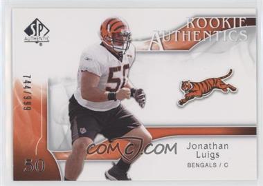 2009 SP Authentic - [Base] #221 - Rookie Authentics - Jonathan Luigs /999