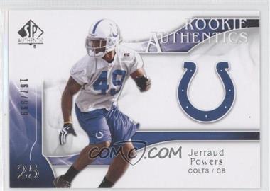 2009 SP Authentic - [Base] #248 - Rookie Authentics - Jerraud Powers /999