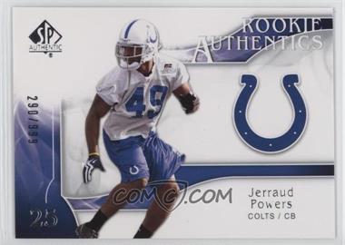 2009 SP Authentic - [Base] #248 - Rookie Authentics - Jerraud Powers /999