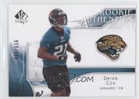 Rookie Authentics - Derek Cox #/999