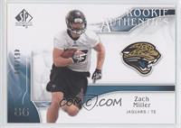 Rookie Authentics - Zach Miller #/999