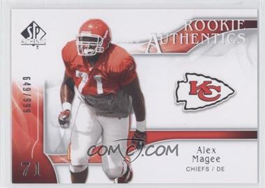 2009 SP Authentic - [Base] #256 - Rookie Authentics - Alex Magee /999