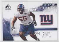 Rookie Authentics - William Beatty #/999