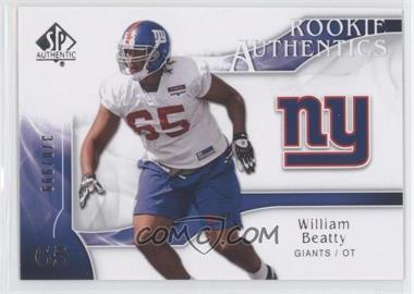 2009 SP Authentic - [Base] #274 - Rookie Authentics - William Beatty /999