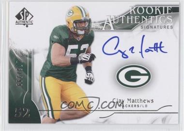 2009 SP Authentic - [Base] #357 - Rookie Authentics Signatures - Clay Matthews /299