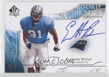 2009 SP Authentic - [Base] #359 - Rookie Authentics Signatures - Everette Brown /299