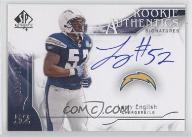 2009 SP Authentic - [Base] #363 - Rookie Authentics Signatures - Larry English /299