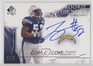 2009 SP Authentic - [Base] #363 - Rookie Authentics Signatures - Larry English /299