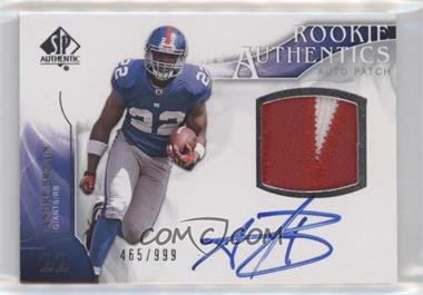 2009 SP Authentic - [Base] #371 - Rookie Authentics Auto Patch - Andre Brown /999