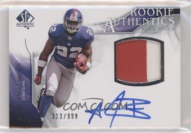 2009 SP Authentic - [Base] #371 - Rookie Authentics Auto Patch - Andre Brown /999