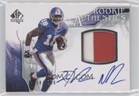 Rookie Authentics Auto Patch - Hakeem Nicks #/999