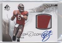 Rookie Authentics Auto Patch - Josh Freeman #/999